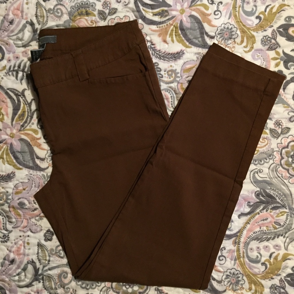 Brown ankle pants